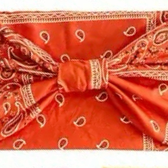 Orange Wide Headband - Picture 4 of 6